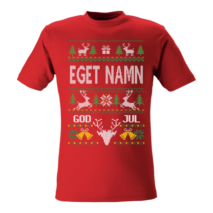 Personlig jul t-shirt eller Sweatshirt med eget namn – designa live
