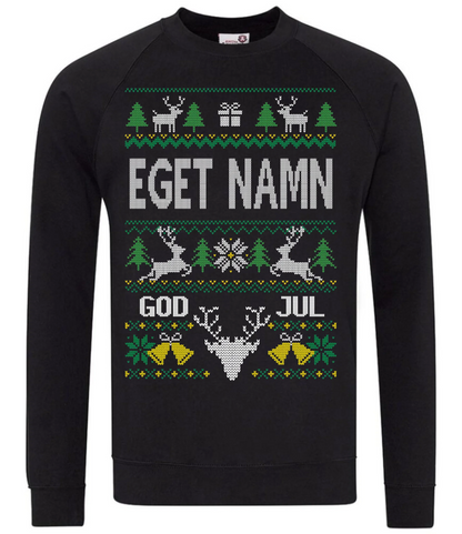 Personlig jul t-shirt eller Sweatshirt med eget namn – designa live