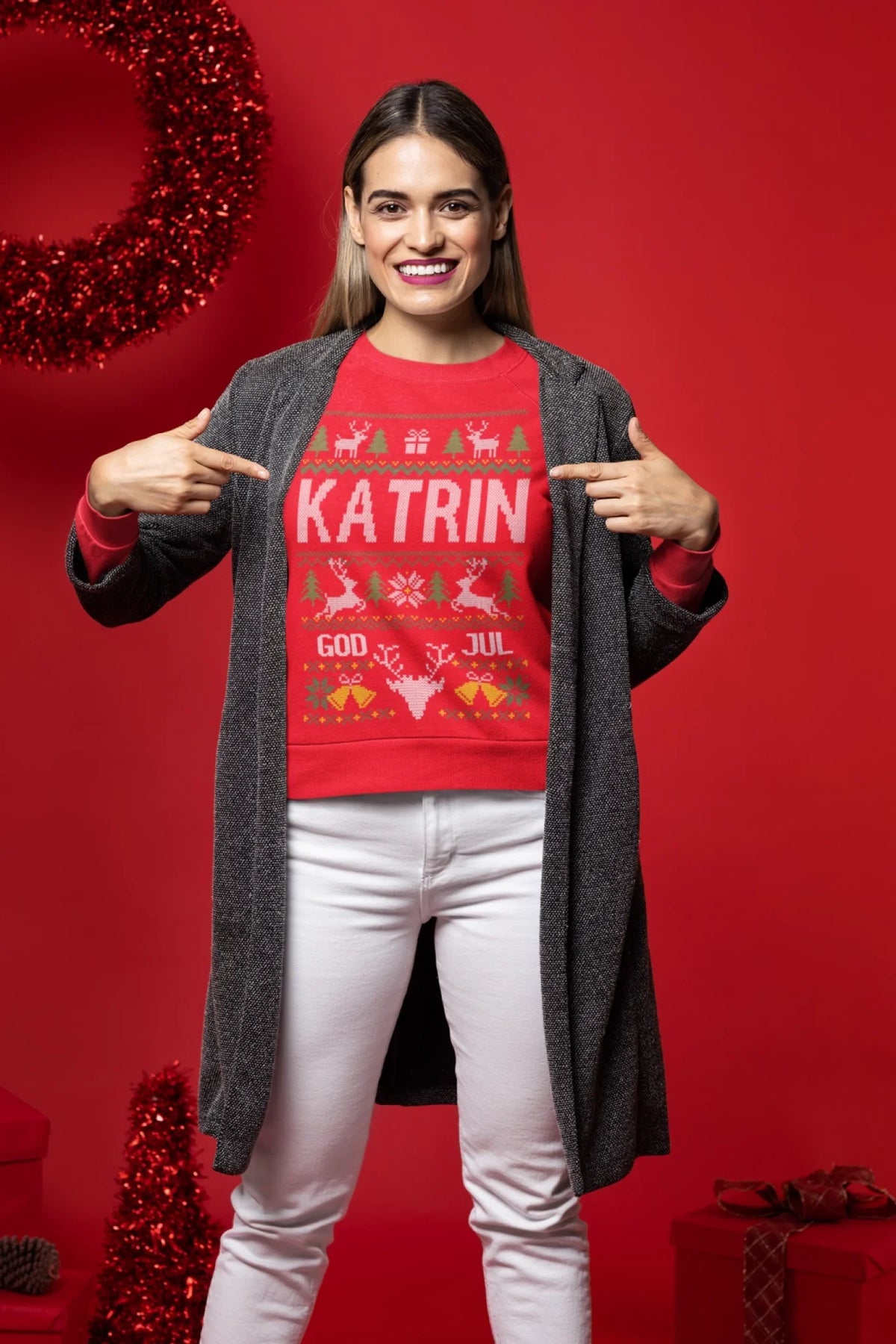 christmas-themed-mockup-of-a-woman-posing-with-a-sweatshirt-m18339
