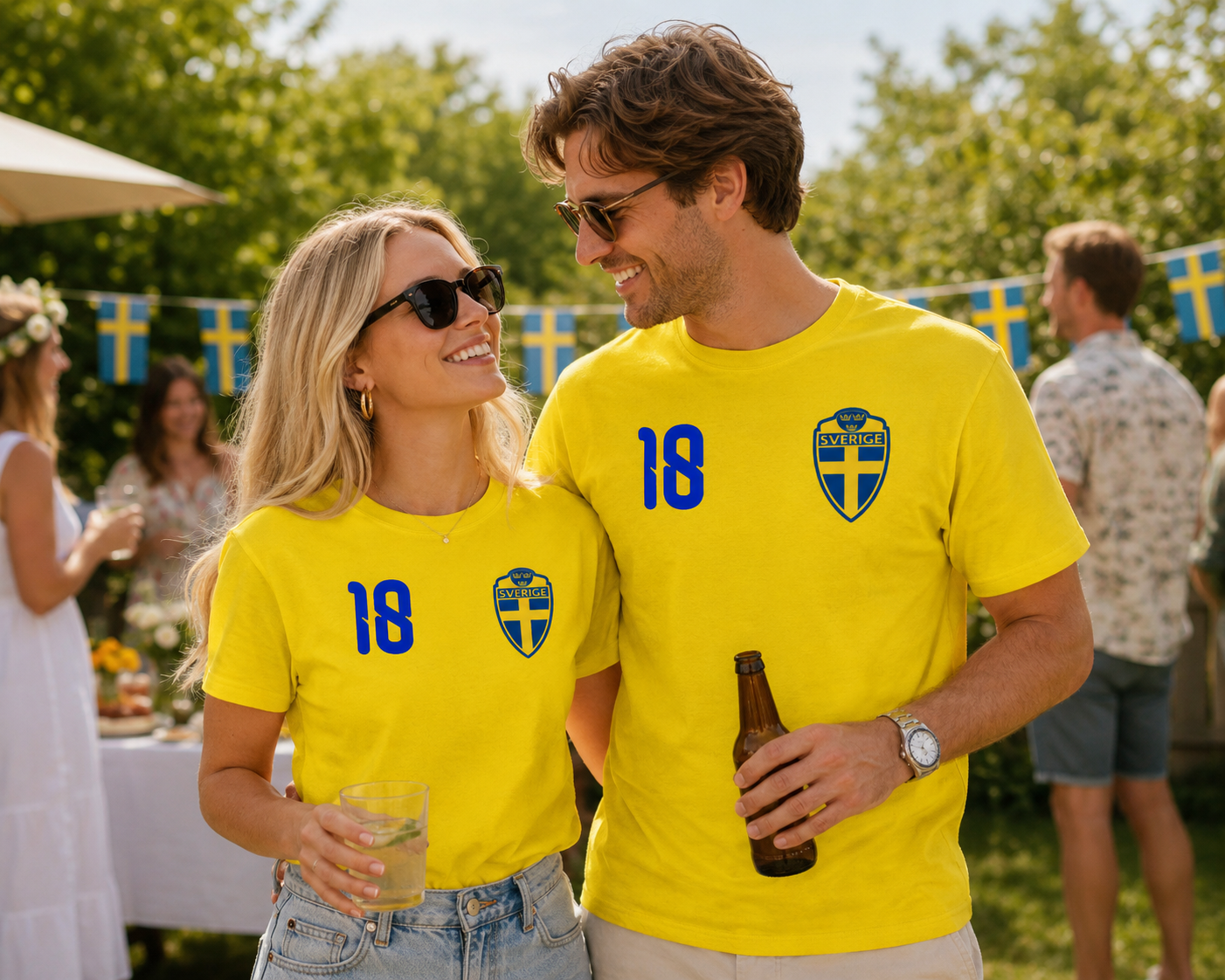Sverige Ayari 18 T-shirt – Gul Supportertröja