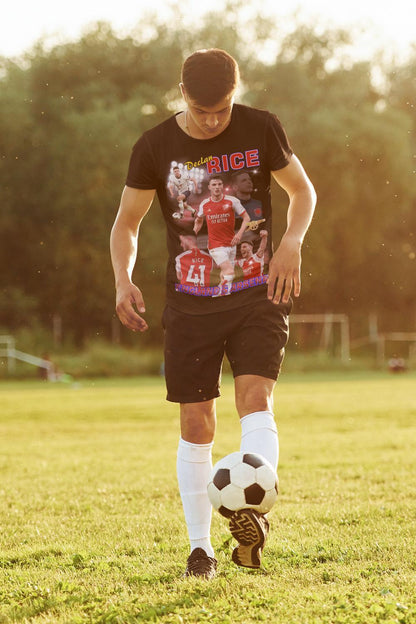 Declan Rise Svart t-shirt Arsenal & England spelare