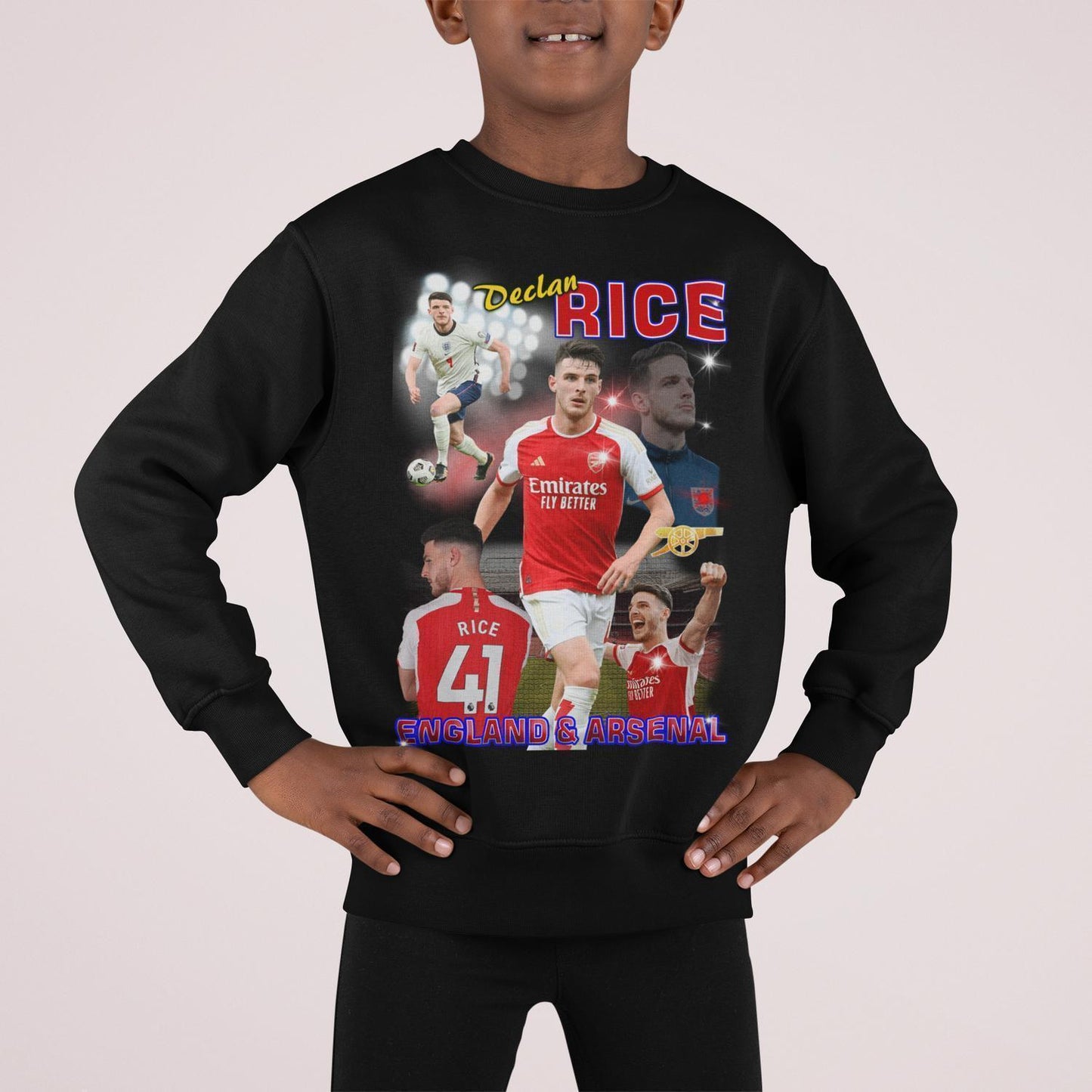 Declan Rise Arsenal & England svart Sweatshirt