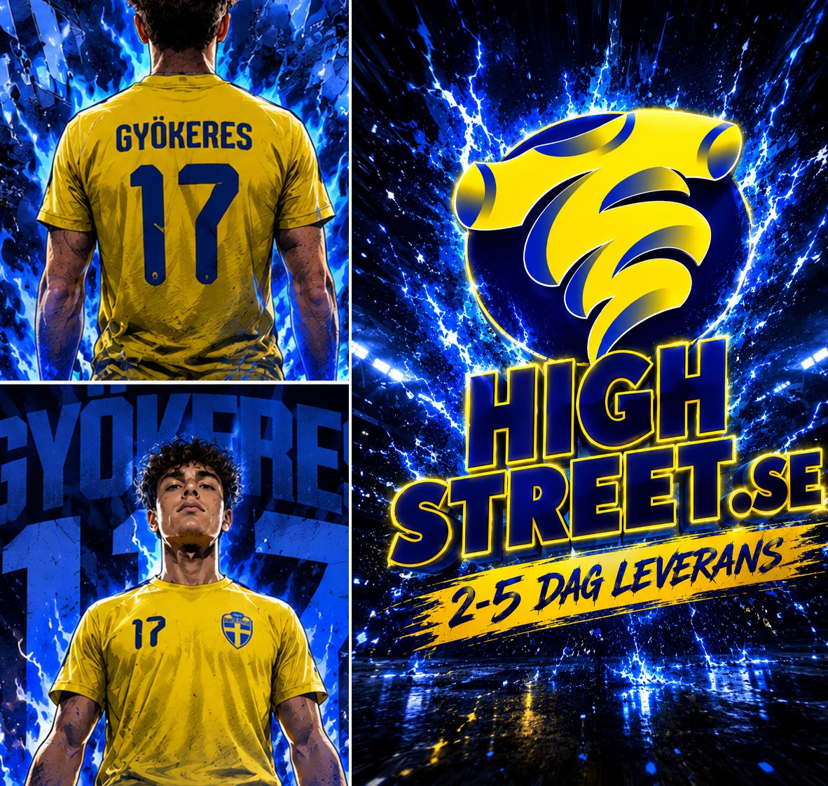 Gyökeres t-shirt sverige köp tröja