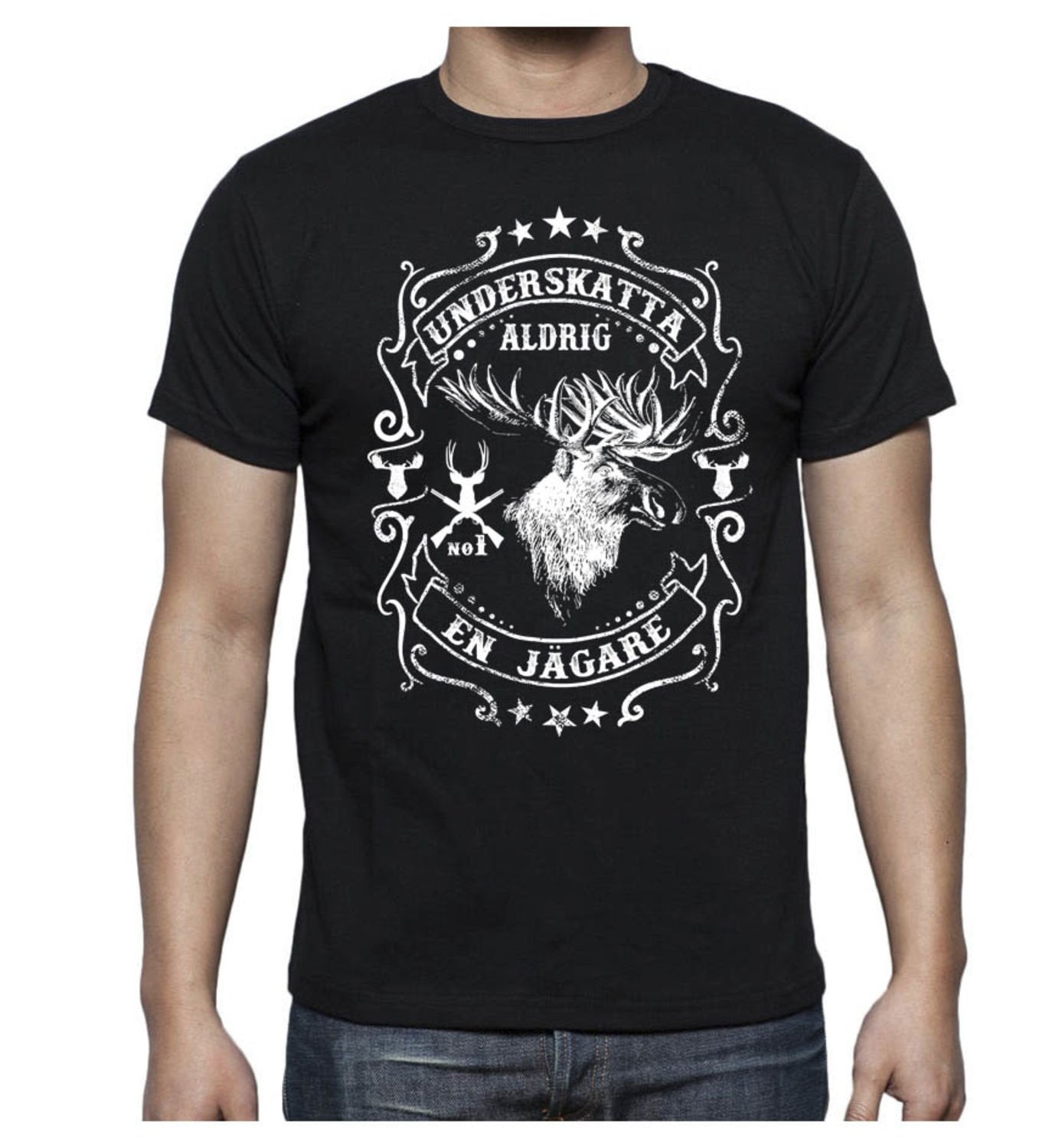 Jägare älg T-shirt & Mugg paket - Underskatta aldrig en Jägare
