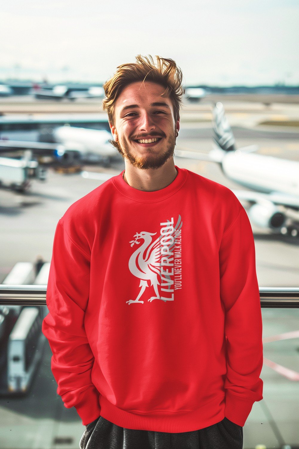 Liverpool Sweatshirt – Röd med klassisk supporterdesign YNWA