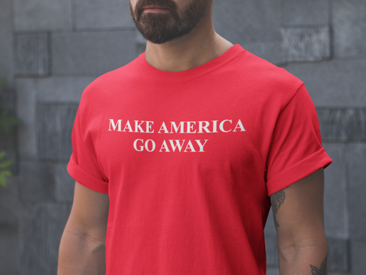 MAGA - Röd t-shirt – Make America Go Away
