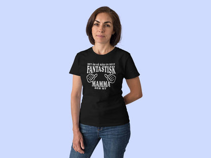 Mamma T-shirt & mugg paket -  Fantastisk Mamma ser ut