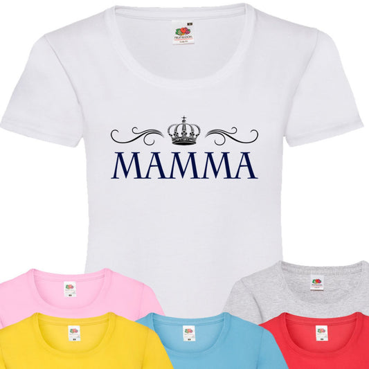 Mamma t-shirt - flera färger - Krona design