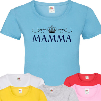 Mamma t-shirt - flera färger - Krona design