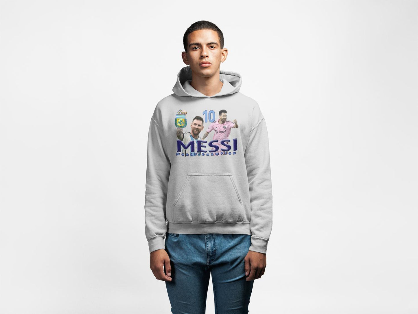 Messi Huvtröja Ask Hoodie Argentina Miami