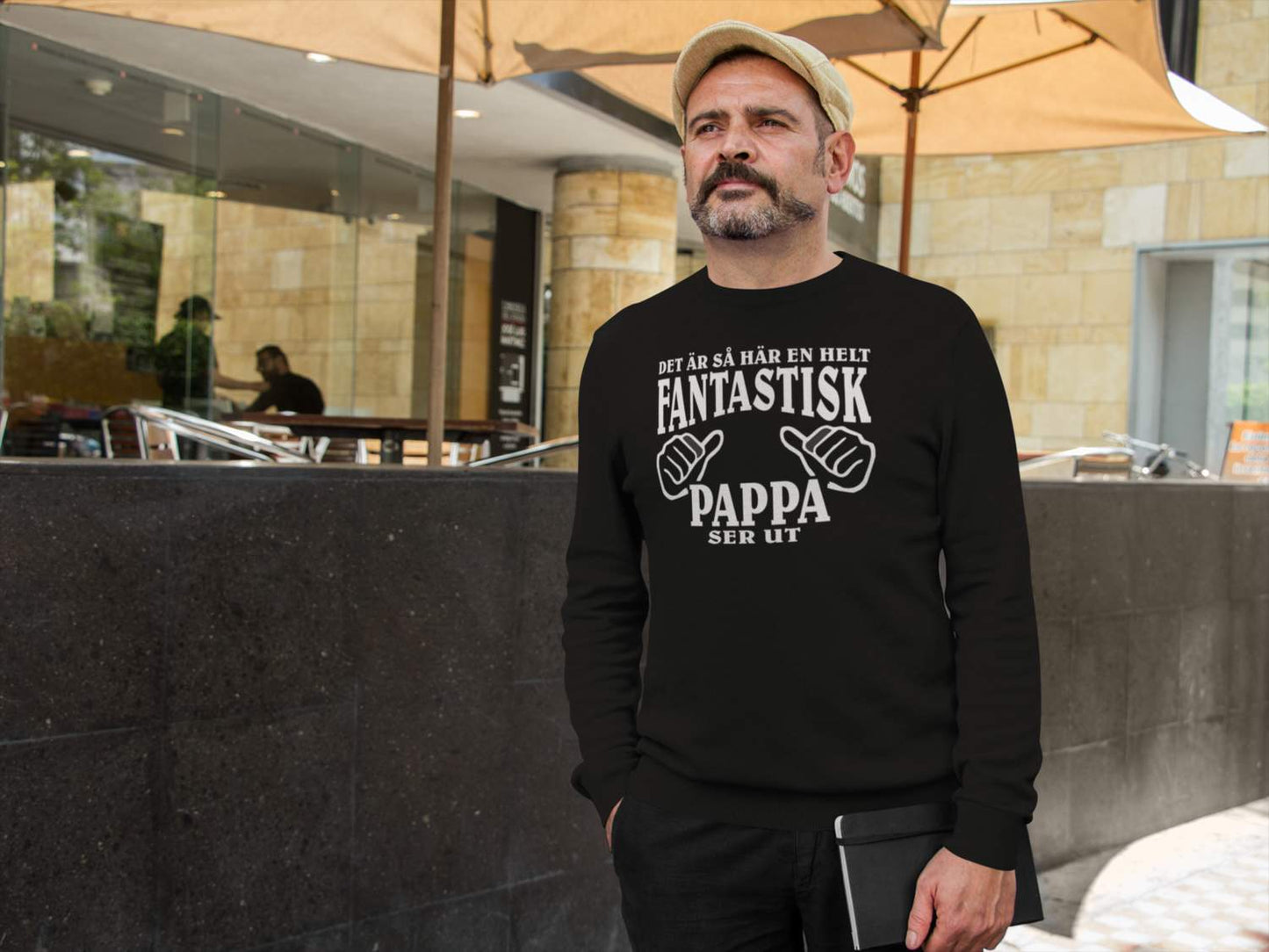 Pappa Sweatshirt - Hur en helt fantastisk Pappa ser ut tröja