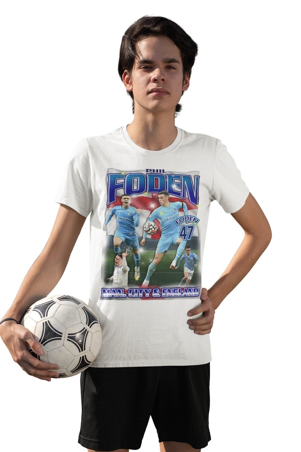 Phil Foden spelare t-shirt sportströja England  Man. city