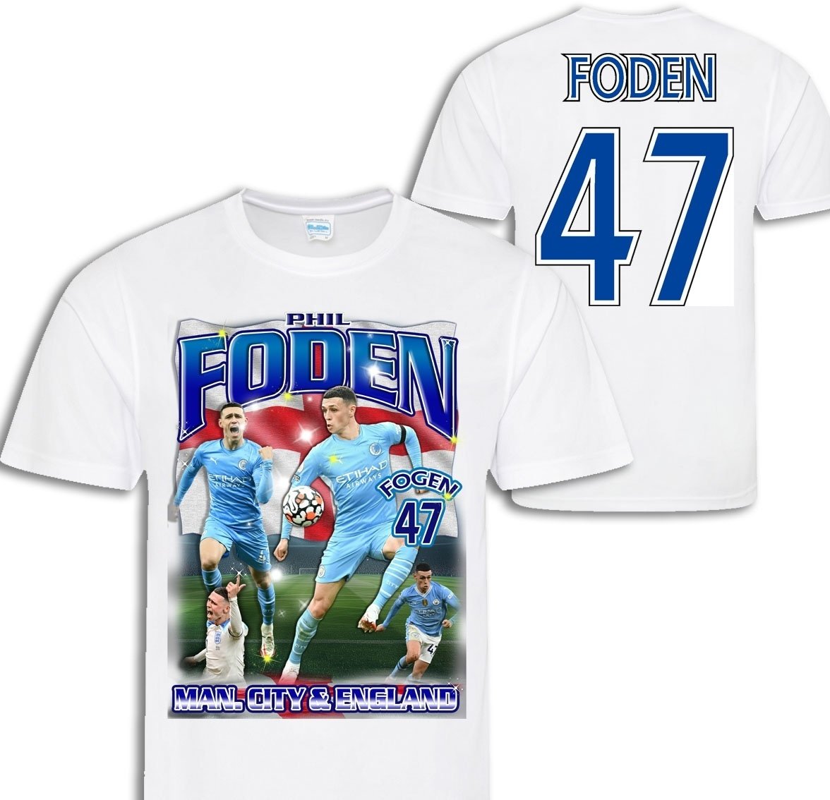 Phil Foden spelare t-shirt sportströja England  Man. city