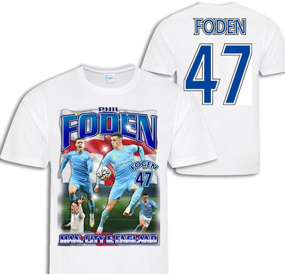 Phil Foden spelare t-shirt sportströja England  Man. city