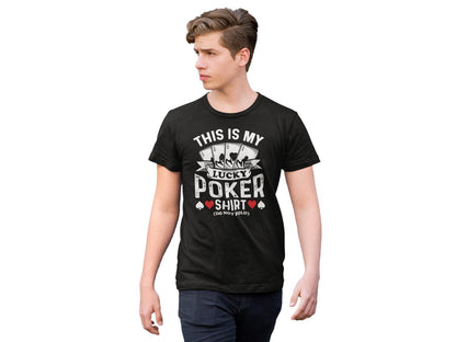 Poker T-shirt - svart - This is my lucky poker shirt