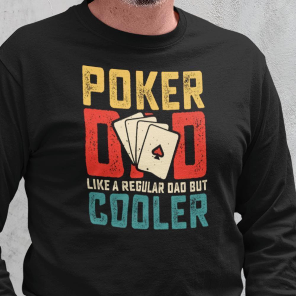 Poker dad t-shirt farsdag pappa present