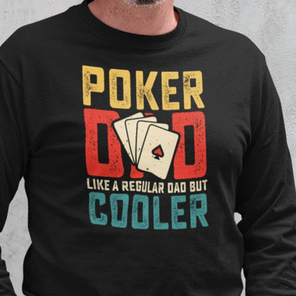 Poker dad t-shirt farsdag pappa present