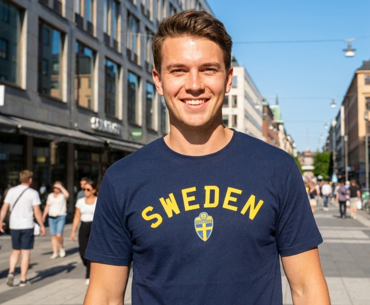 Sverige T-Shirt 2-Pack – Gul & Marinblå 🇸🇪