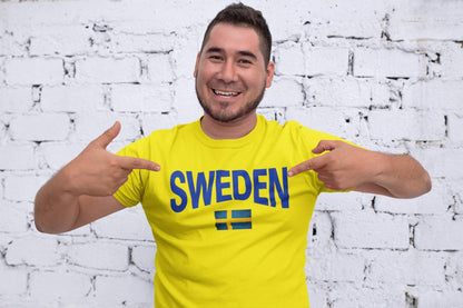 Sverige T-shirt med Svensk Flagga & Sweden tryck