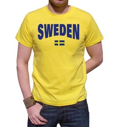 Sverige T-shirt med Svensk Flagga & Sweden tryck