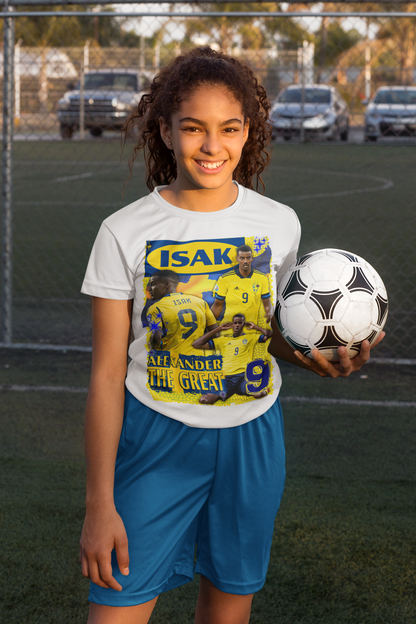 *REA* Sverige Isak T-shit Polyester Sports tröja med tryck fram & bak