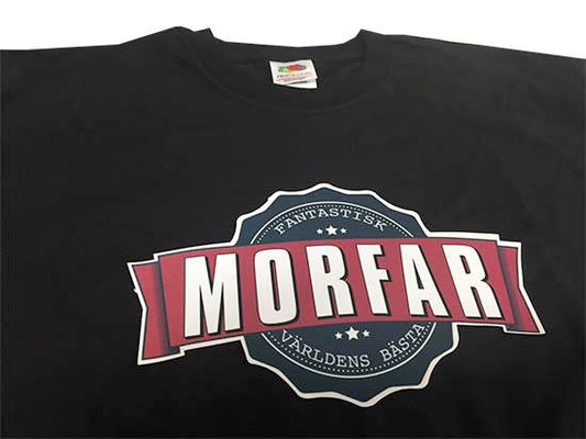 T-shirt med Morfar vintage stil färg tryck