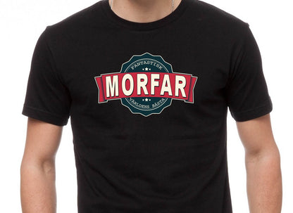 T-shirt med Morfar vintage stil färg tryck