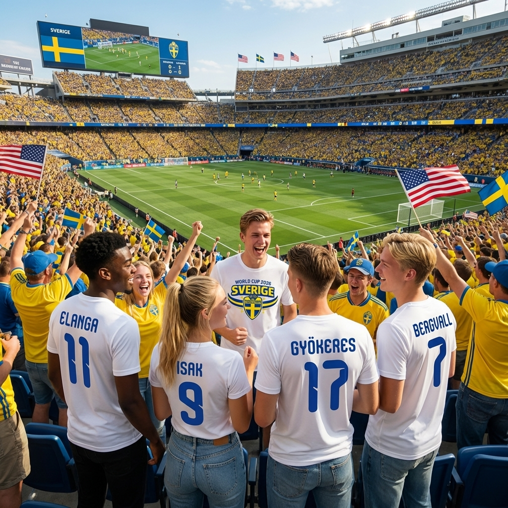 Sverige VM tröja med eget tryck