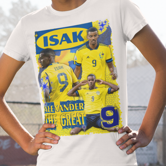 *REA* Sverige Isak T-shit Polyester Sports tröja med tryck fram & bak
