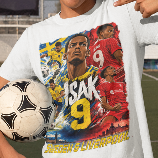 Alexander Isak Sportströja Sverige &  Liverpool t-shirt med tryck fram & bak