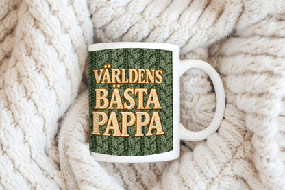 Pappa mugg med världens bästa pappa design