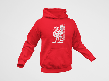 Liverpool huvtröja logo Hoodie Sweatshirt - Never walk alone
