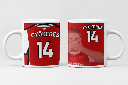 Mugg arsenal gyökeres 14 spelares design