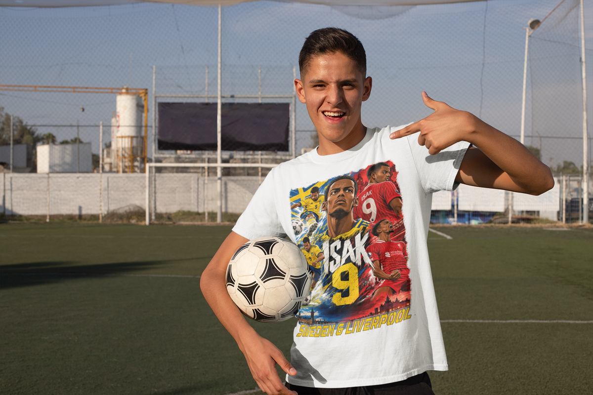 Alexander Isak Sportströja Sverige &  Liverpool t-shirt med tryck fram & bak