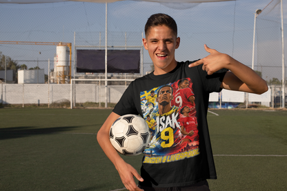 Alexander Isak T-shirt – Sverige & Liverpool – Svart – Barn & Vuxen