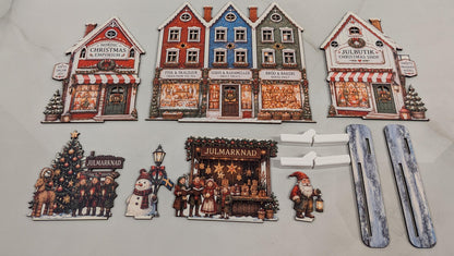 Nordic Street julby – LED-förberedd skandinavisk juldekoration, upp till 72 cm