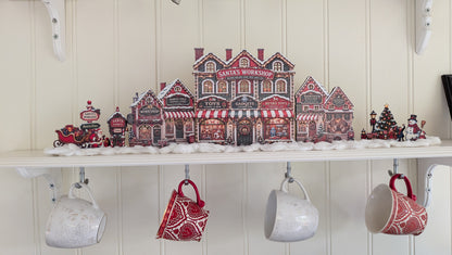 Santa’s Workshop julby – LED-förberedd tomteverkstad, upp till 72 cm