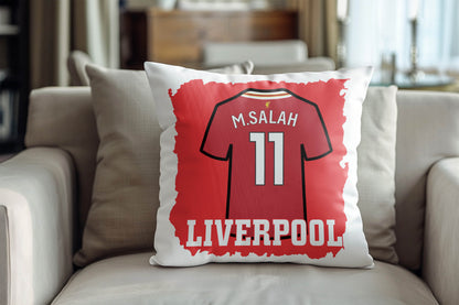 Mo Salah Kuddfodral med fotbollströja tryck designLiverpool