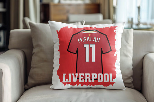 Mo Salah Kuddfodral med fotbollströja tryck designLiverpool