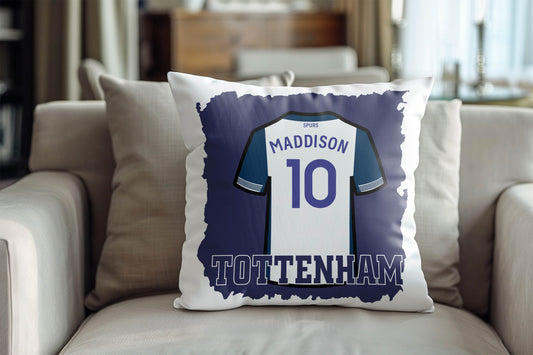Maddison 10 spurs Kuddfodral med fotbollströja tryck design tottenham