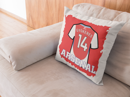 Gyökeres Kuddfodral med fotbollströja tryck design Arsenal