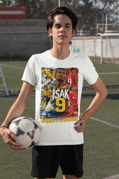 Alexander Isak Sportströja Sverige &  Liverpool t-shirt med tryck fram & bak