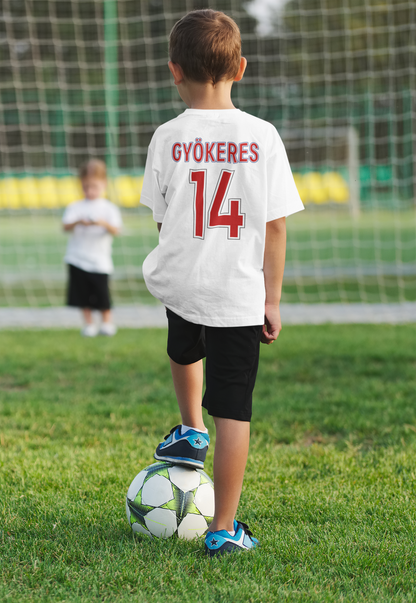 Viktor Gyökeres spelare t-shirt sportströja Sweden Arsenal Sverige
