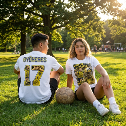 Viktor Gyökeres 17 T-shirt Barn & Vuxen – Sverige Fotbollströja med Tryck Fram & Bak