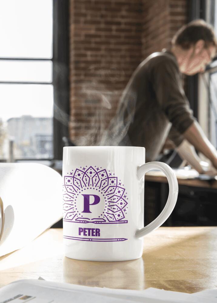 Monogram mugg med eget namn