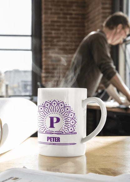 Monogram mugg med eget namn