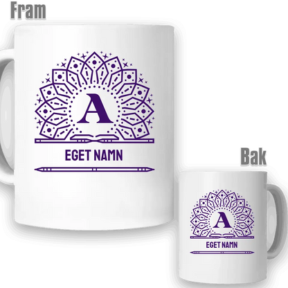 Monogram mugg med eget namn