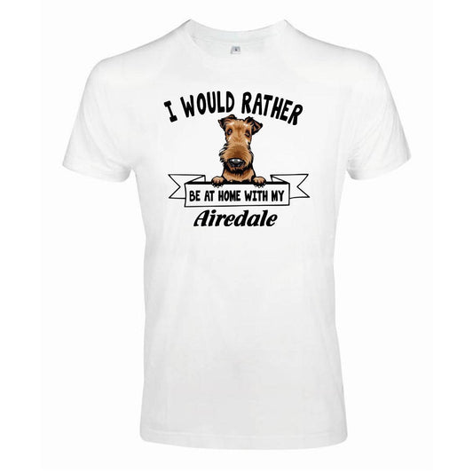 Airedale Kikande hund t-shirt - Rather be with... - Highstreet.se