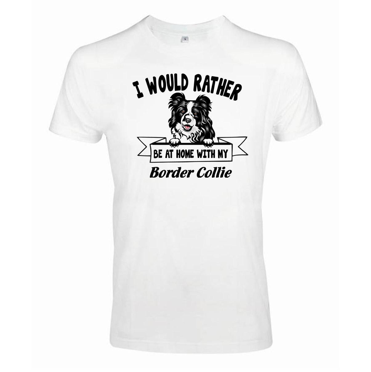 Border collie Kikande hund t-shirt - Rather be with... - Highstreet.se