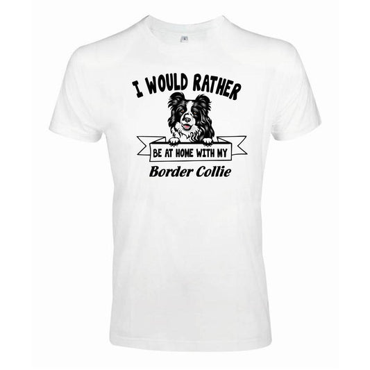 Border collie Kikande hund t-shirt - Rather be with... - Highstreet.se